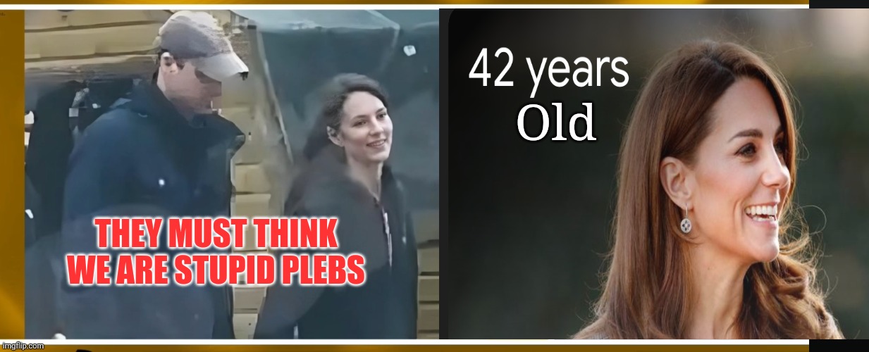 Where is Princess Catherine.. | Old; THEY MUST THINK WE ARE STUPID PLEBS | image tagged in princess | made w/ Imgflip meme maker