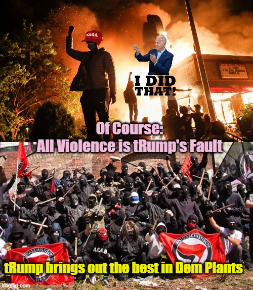 tRump brings out The Best in Democrat LIBWEIRDO's ability to JUSTIFY their own Violence | Of Course:
All Violence is tRump's Fault; tRump brings out the best in Dem Plants | image tagged in liberal hypocrisy,democratic socialism,marxism,crazy aoc,nevertrump meme,violence is never the answer | made w/ Imgflip meme maker