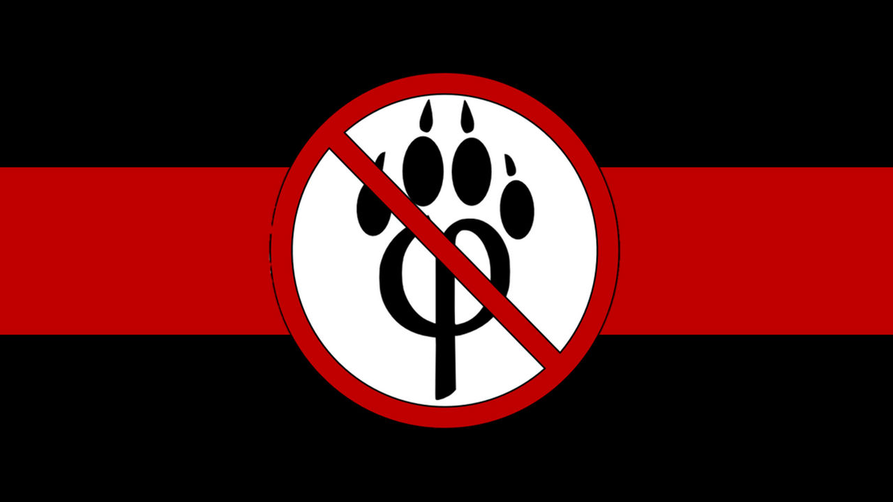 anti furry flag Blank Meme Template
