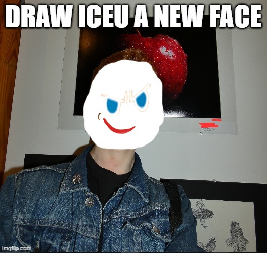 gingericeu | image tagged in draw iceu a new face | made w/ Imgflip meme maker
