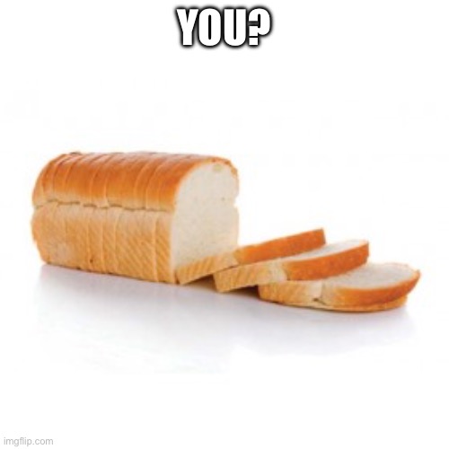 Sliced bread | YOU? | image tagged in sliced bread | made w/ Imgflip meme maker