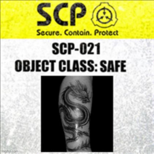 SCP-021 Label | image tagged in scp-021 label | made w/ Imgflip meme maker