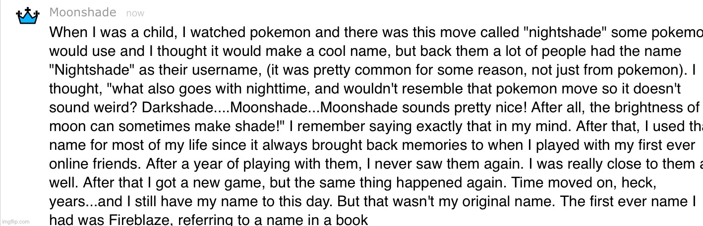 Moonshade lore | image tagged in moonshade lore | made w/ Imgflip meme maker