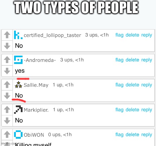 TWO TYPES OF PEOPLE | made w/ Imgflip meme maker