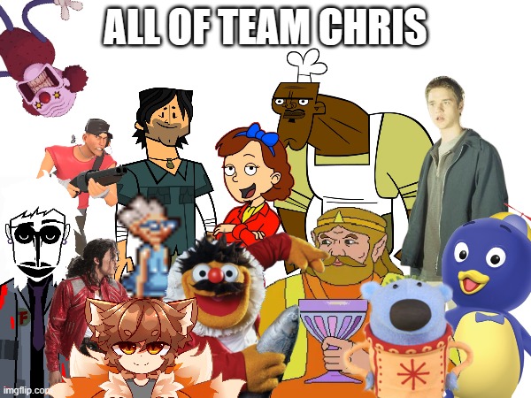 All of Team Chris (March 22nd) | made w/ Imgflip meme maker