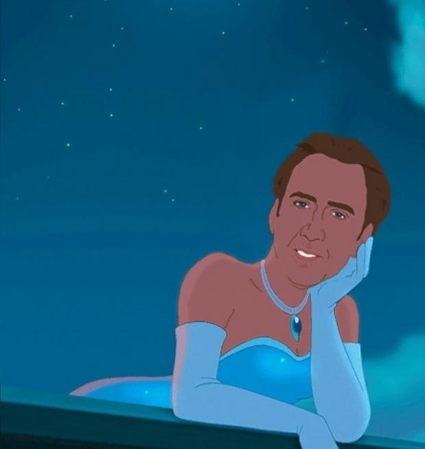 Princess Nicolas Cage Blank Template Imgflip