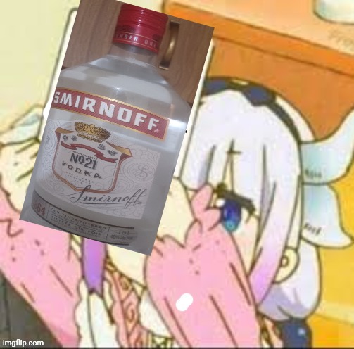 Just remember if your having a bad day she has vodka for ya | image tagged in funny,vodka,anime meme,anime,funny memes | made w/ Imgflip meme maker