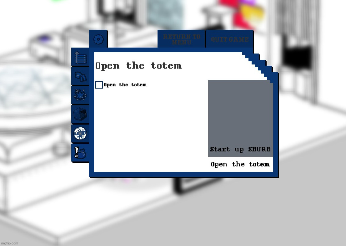 what the fuck does open the totem mean | made w/ Imgflip meme maker