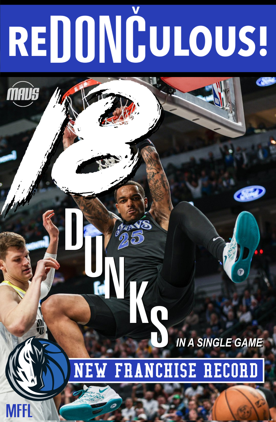 Dallas Mavericks 18 Dunks Meme Blank Meme Template