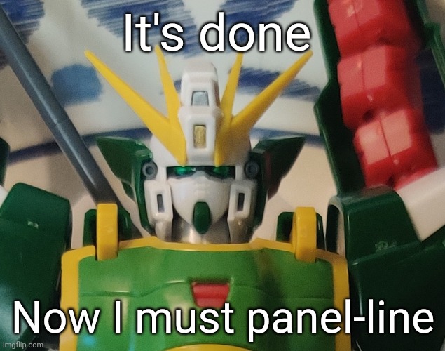 :D | It's done; Now I must panel-line | made w/ Imgflip meme maker