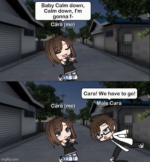 Male Cara will rap battle the villains! C is for Cara, Not Calm Down! | image tagged in pop up school 2,pus2,x is for x,male cara,cara,calm down | made w/ Imgflip meme maker