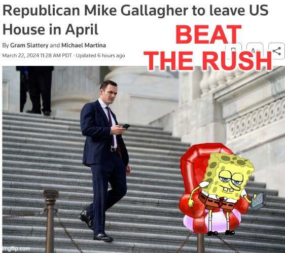 When it's not even remotely the party they signed up for | BEAT THE RUSH | image tagged in house of representatives,gop,moderates,extremism,congress | made w/ Imgflip meme maker