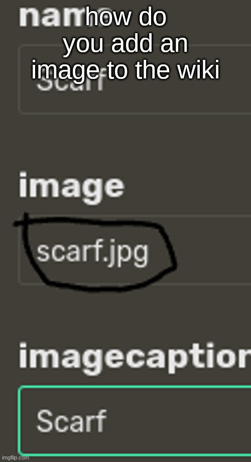 how do you add an image to the wiki | made w/ Imgflip meme maker