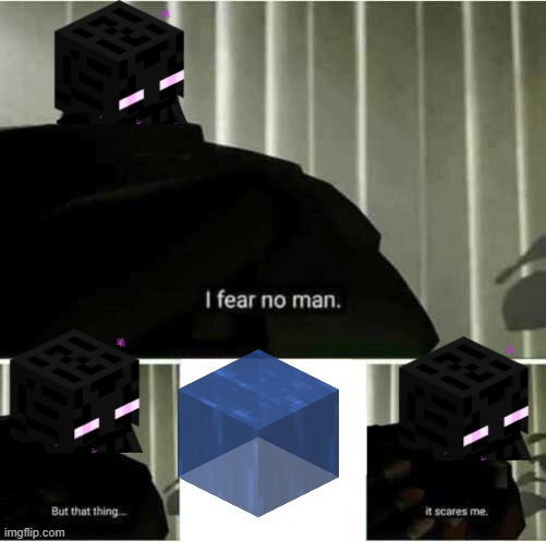 enderman | image tagged in i fear no man | made w/ Imgflip meme maker