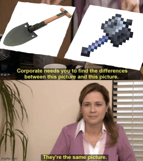 Mojang really adding soldier into the game ? | image tagged in corporate needs you to find the differences | made w/ Imgflip meme maker