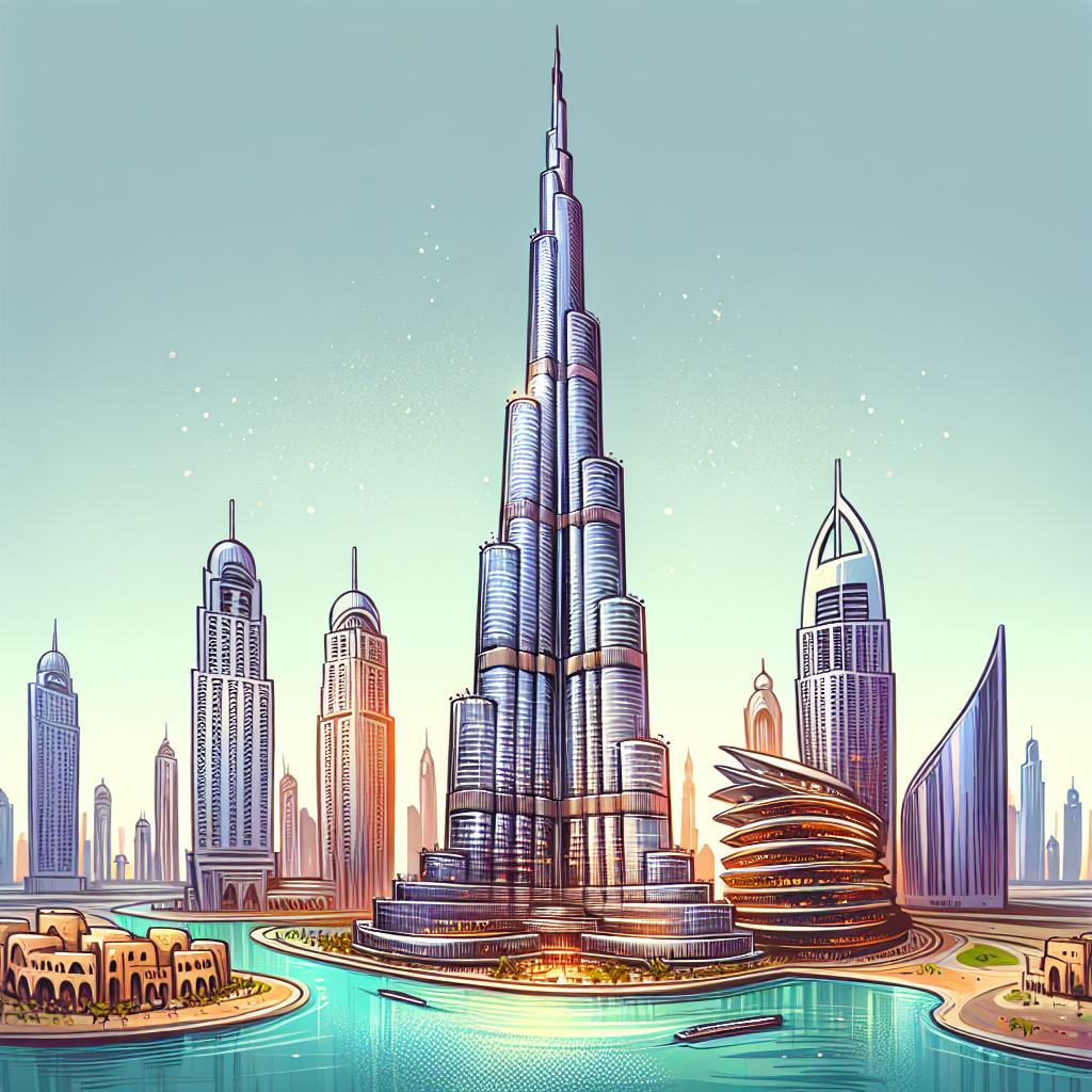 High Quality burj khalifa in dubai Blank Meme Template