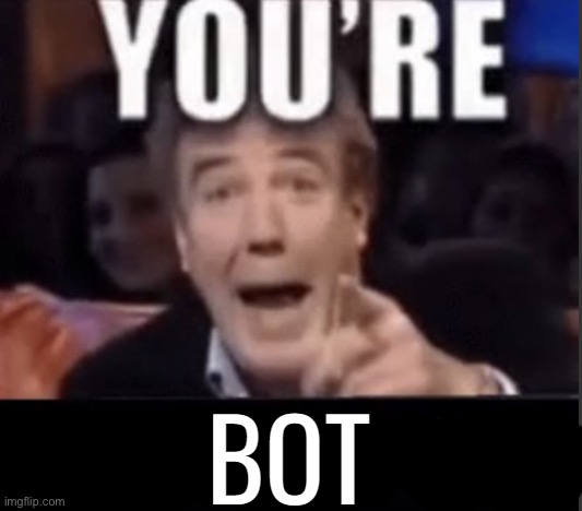 You're Bot | image tagged in you're bot | made w/ Imgflip meme maker
