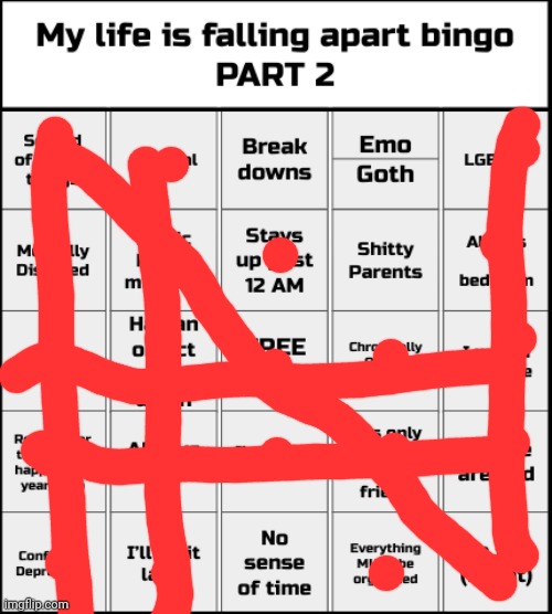 My life is falling apart bingo Part 2 | image tagged in my life is falling apart bingo part 2 | made w/ Imgflip meme maker