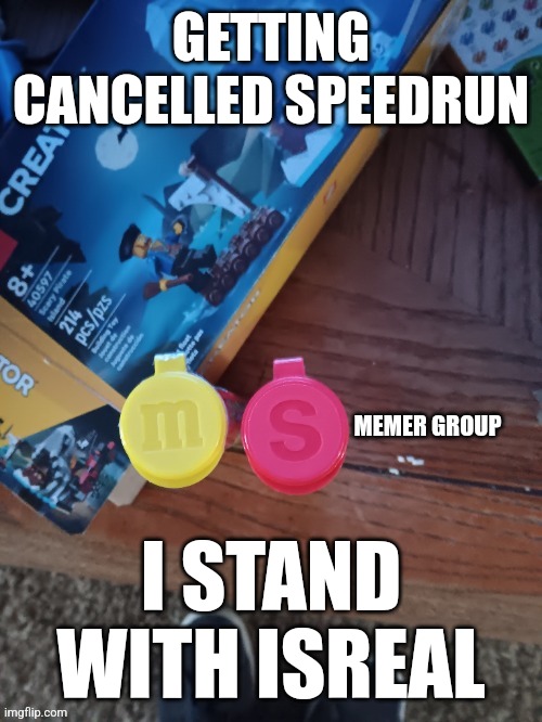 Thebest66 msmg | GETTING CANCELLED SPEEDRUN; I STAND WITH ISREAL | image tagged in thebest66 msmg | made w/ Imgflip meme maker