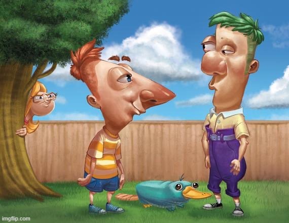 hyperrealistic fineas and perb | image tagged in phineas and ferb | made w/ Imgflip meme maker