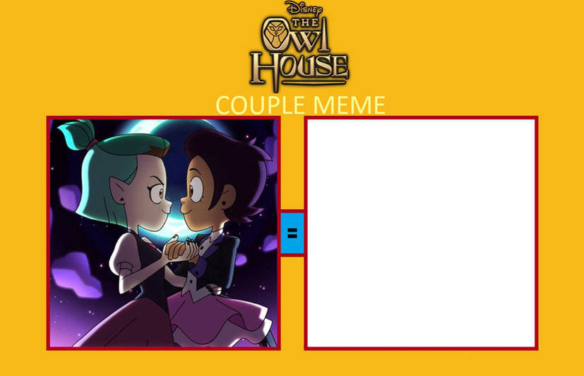 Owl House Couple meme - Luz x Amity Blank Meme Template