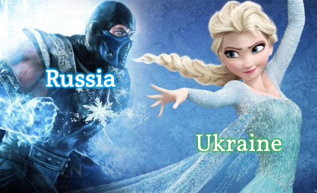 Sub-Zero/Elsa | Russia; Ukraine | image tagged in sub-zero/elsa,slavic,russians,russo-ukrainian war | made w/ Imgflip meme maker