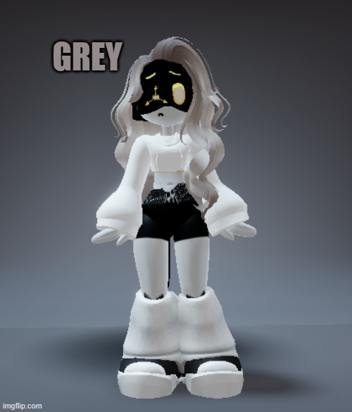 got bored, made another OC in 3D. Meet Grey. (is she REALLY that good?) (P note: yes she is. Also, smash) | GREY | image tagged in idk | made w/ Imgflip meme maker