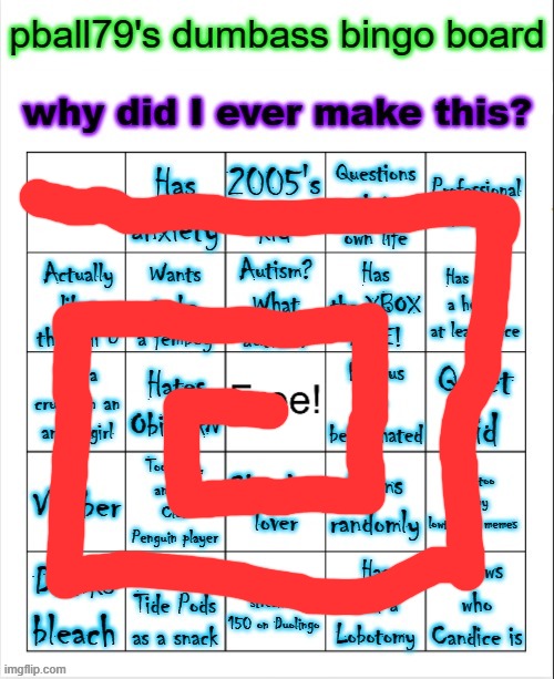 Pball79's bingo | image tagged in pball79's bingo | made w/ Imgflip meme maker