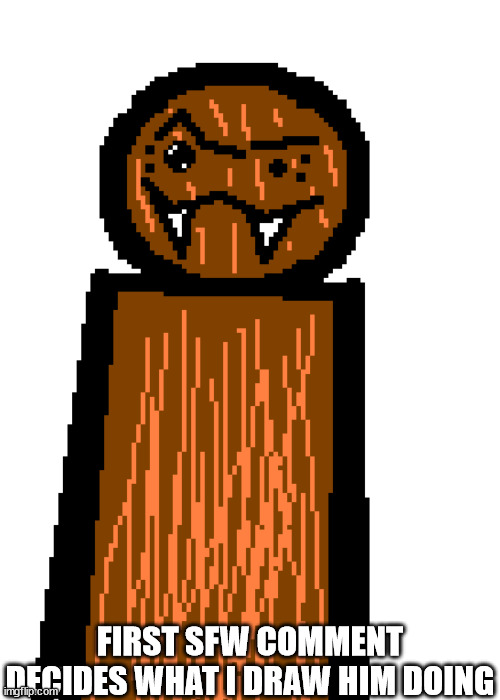 eyebrow rise spdr | FIRST SFW COMMENT DECIDES WHAT I DRAW HIM DOING | image tagged in eyebrow rise spdr | made w/ Imgflip meme maker