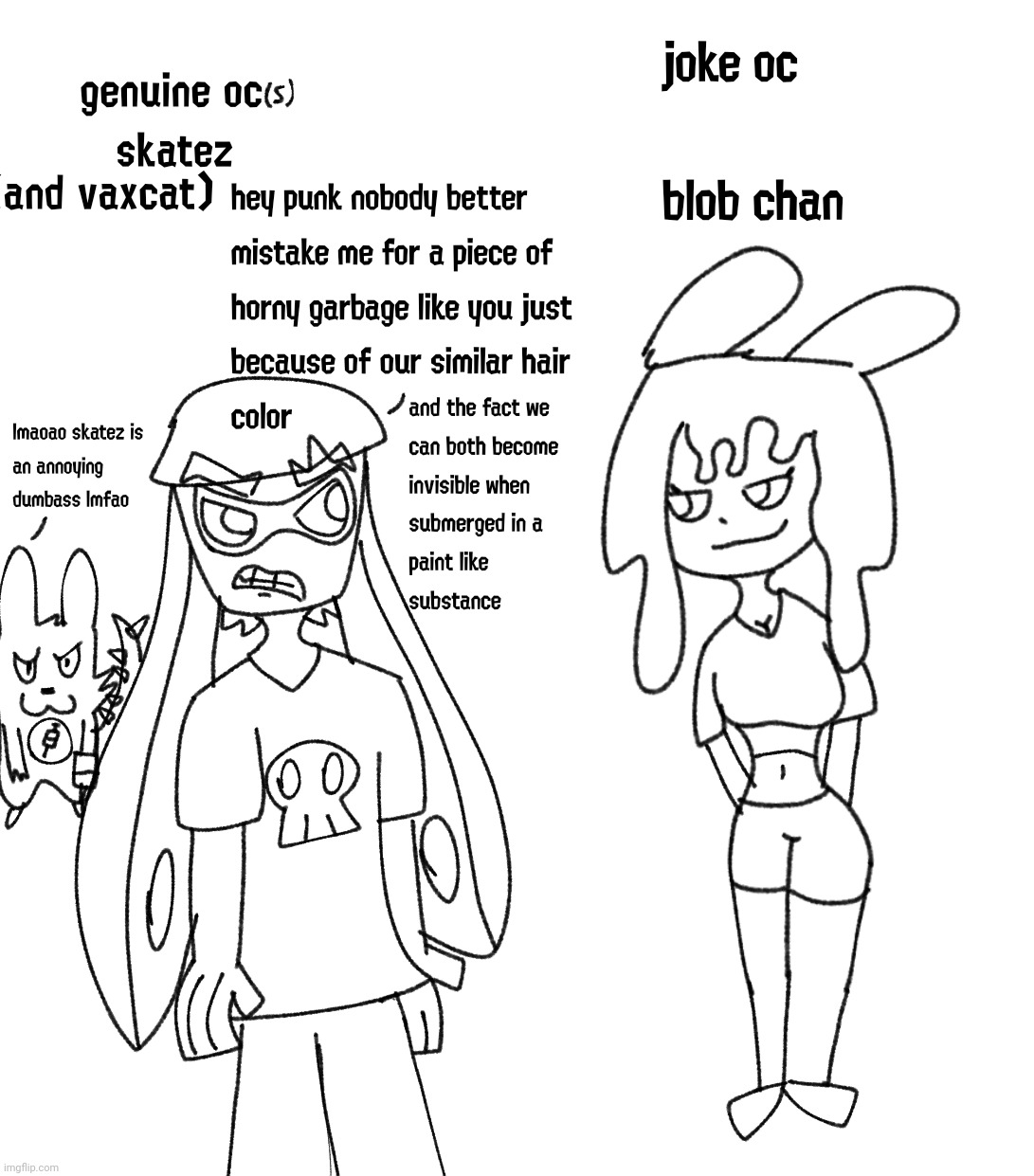 Lmao if skatez and blob chan met they would be opps | made w/ Imgflip meme maker