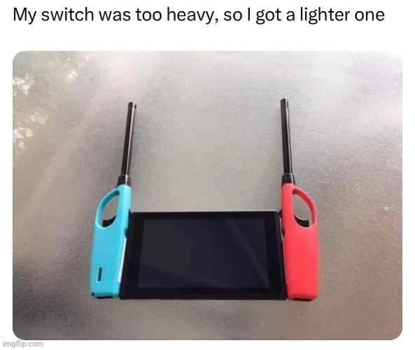 switch lite haha | image tagged in nintendo switch,funny,fun,memes,jokes,lighter | made w/ Imgflip meme maker