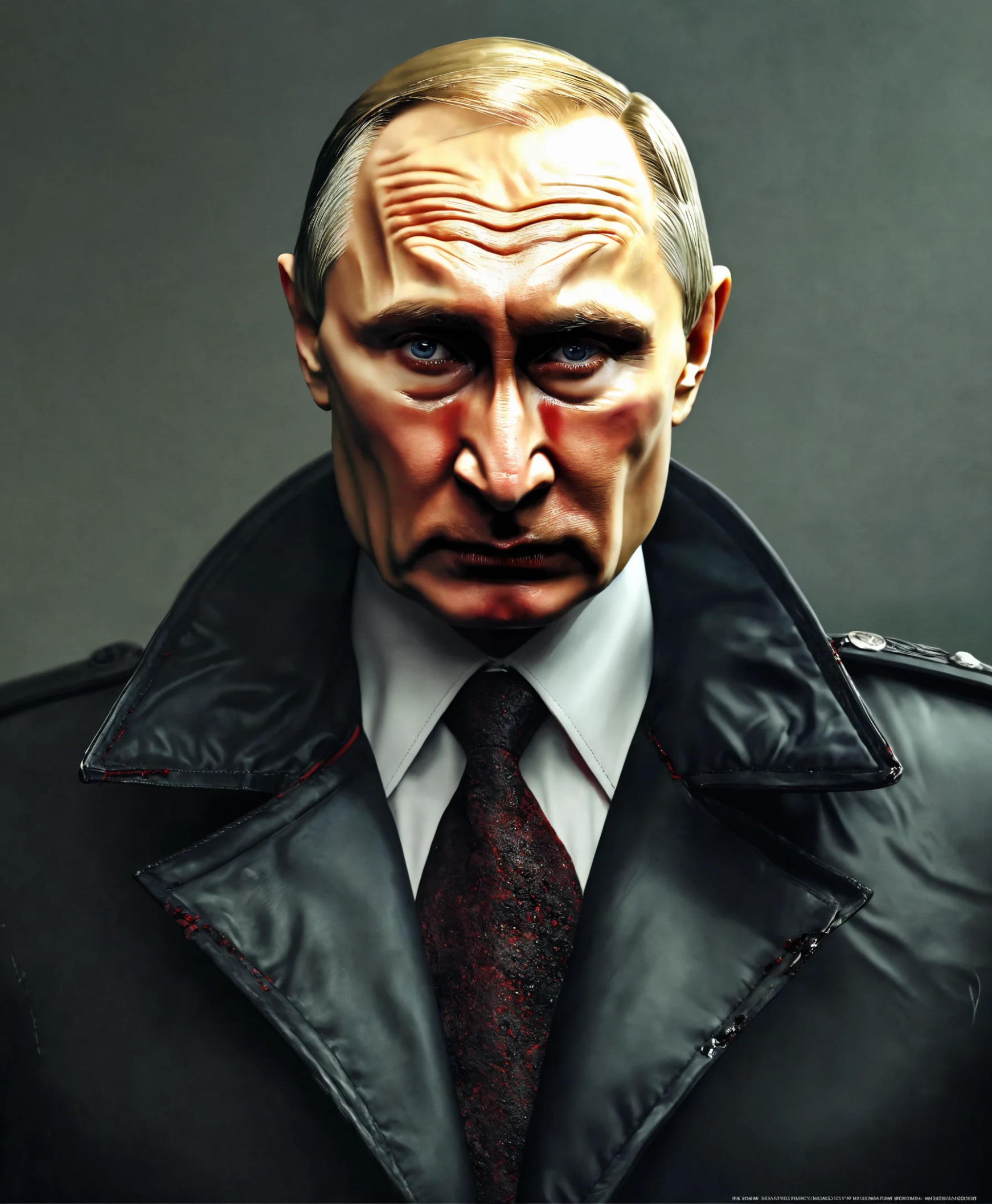 Vladimir Putin, butcher, mass murderer and enemy of the USA Blank Meme Template