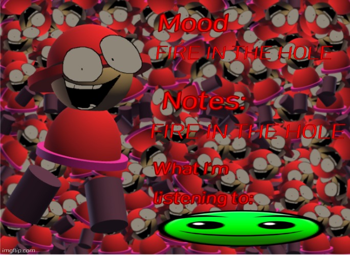 FIRE IN THE HOLE!!!! | FIRE IN THE HOLE; FIRE IN THE HOLE | image tagged in bambox announcement temp,geometry dash,fire in the hole,dave and bambi,normal difficulty | made w/ Imgflip meme maker