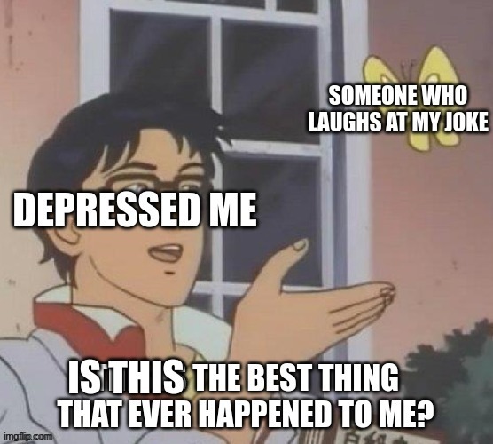 Help me | image tagged in depression,is this a pigeon | made w/ Imgflip meme maker