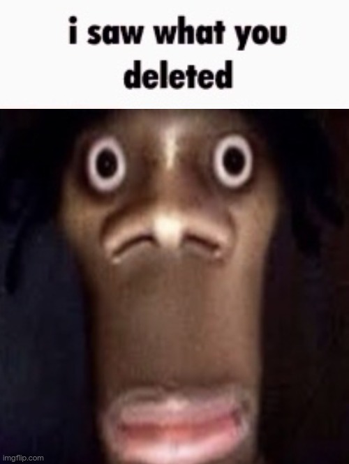 i saw what you deleted | image tagged in i saw what you deleted | made w/ Imgflip meme maker