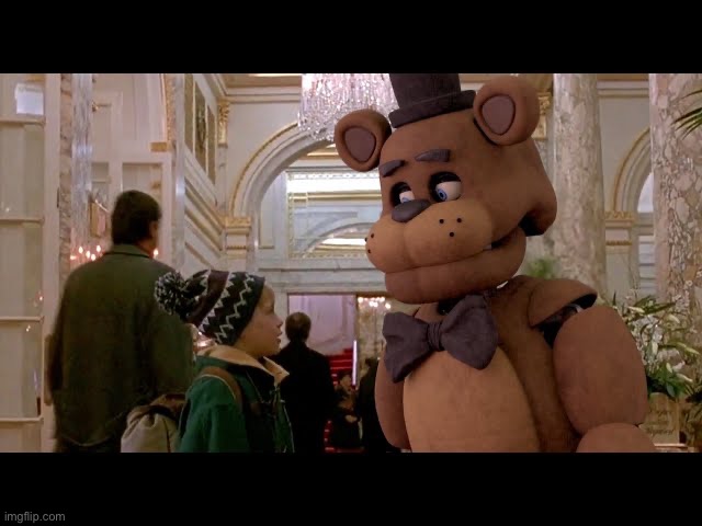 Freddy Fazbear in Home Alone 2 | made w/ Imgflip meme maker