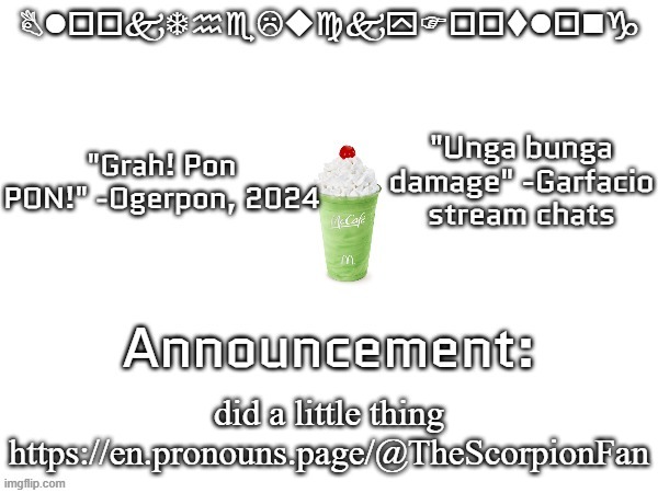 I even have it en español! | did a little thing https://en.pronouns.page/@TheScorpionFan | image tagged in blook's march announcement | made w/ Imgflip meme maker