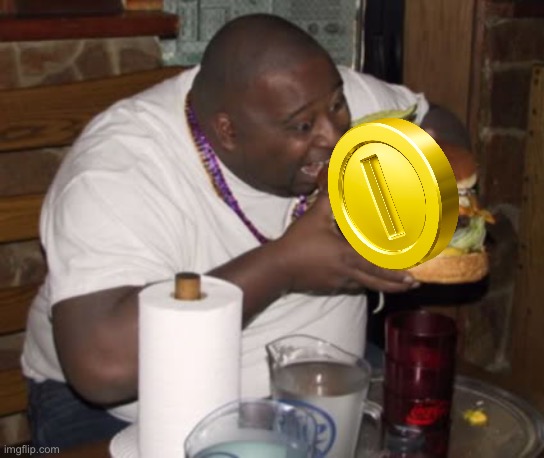 Fat guy eating burger | image tagged in fat guy eating burger | made w/ Imgflip meme maker