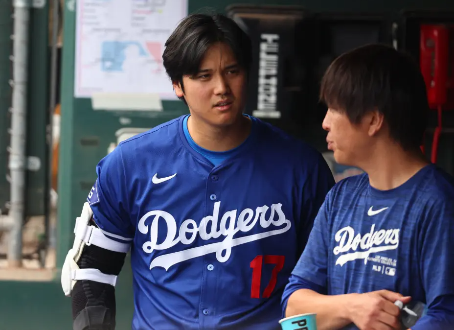 High Quality Shohei Ohtani With Ippei Mizuhari Blank Meme Template