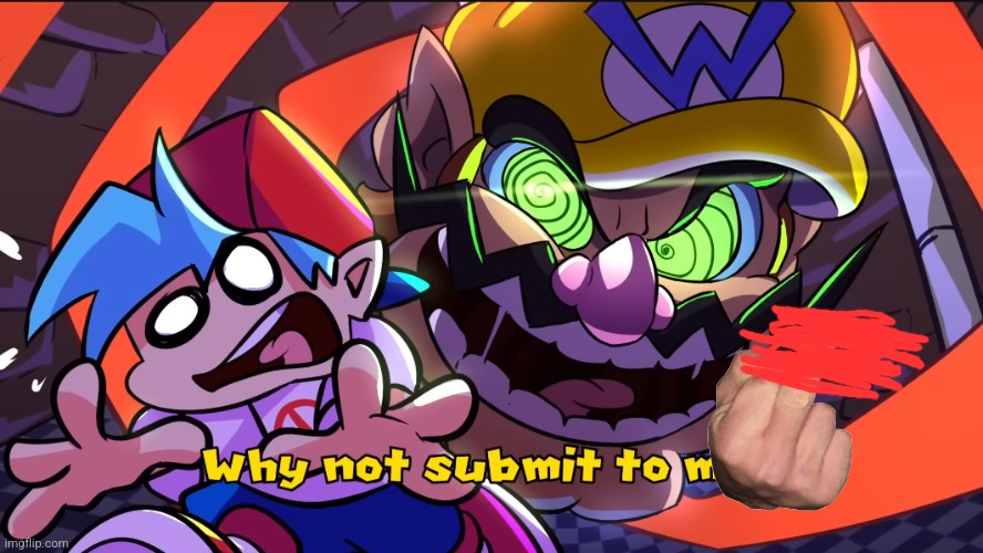 Wario head and BF | image tagged in wario head and bf | made w/ Imgflip meme maker