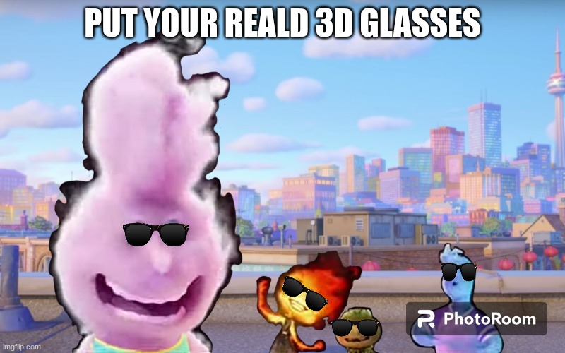 PUT YOUR REALD 3D GLASSES | made w/ Imgflip meme maker