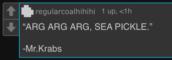 ARG ARG ARG, SEA PICKLE Blank Meme Template