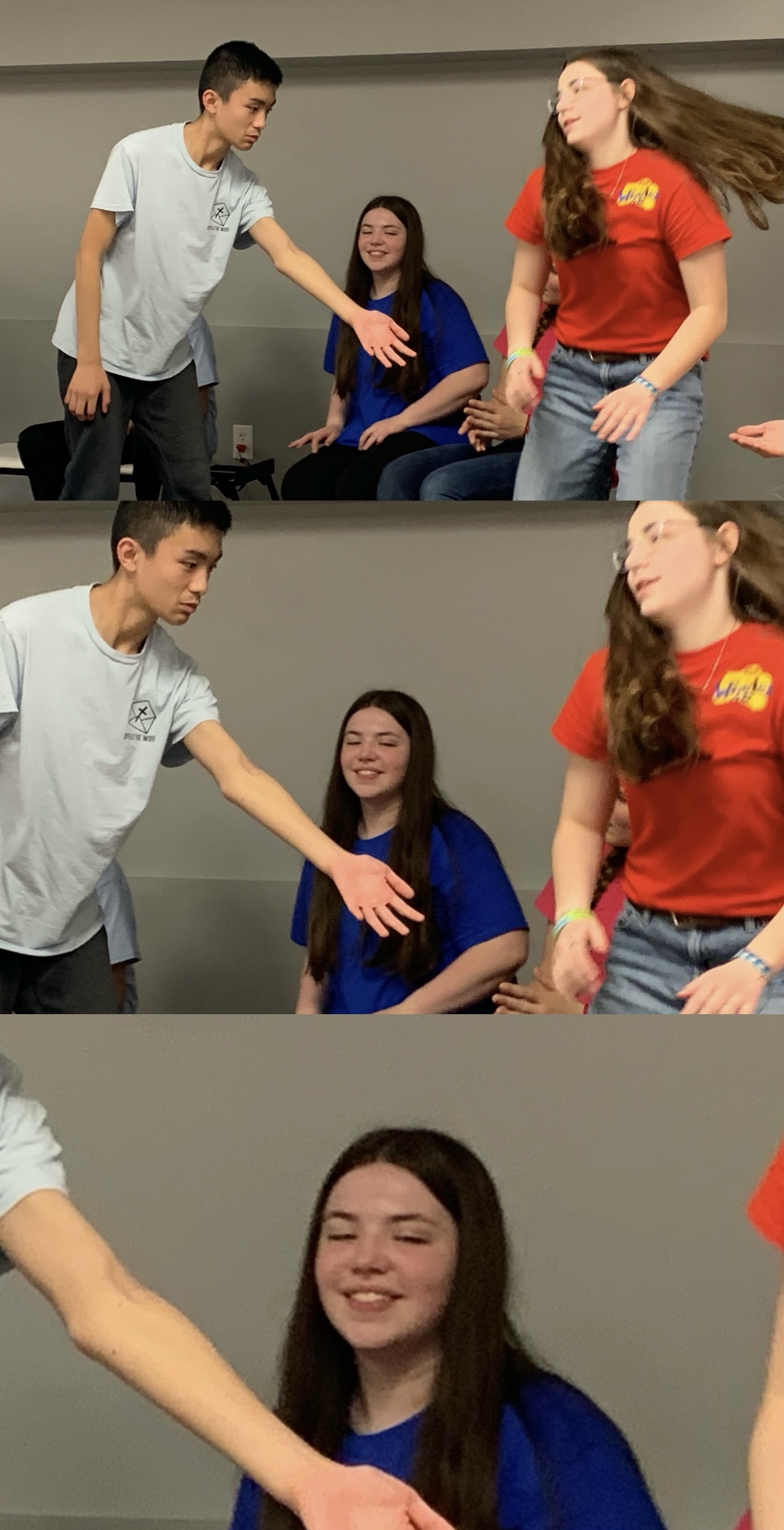 Girl ignores boy, other girl laughs Blank Meme Template