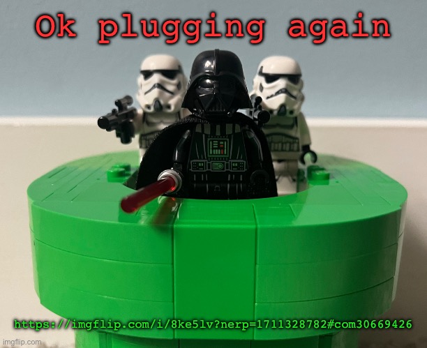 Super Vader bros | Ok plugging again; https://imgflip.com/i/8ke5lv?nerp=1711328782#com30669426 | image tagged in super vader bros | made w/ Imgflip meme maker