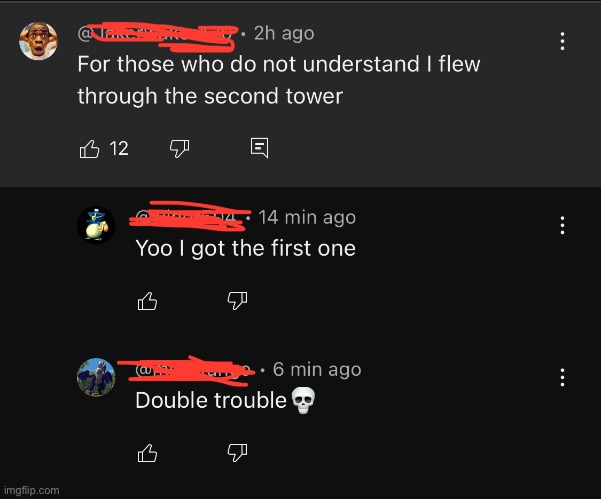 Double trouble | image tagged in the second and first towers | made w/ Imgflip meme maker