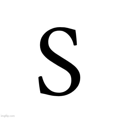 Transparent Letter Square [Fix] | S | image tagged in transparent letter square fix | made w/ Imgflip meme maker