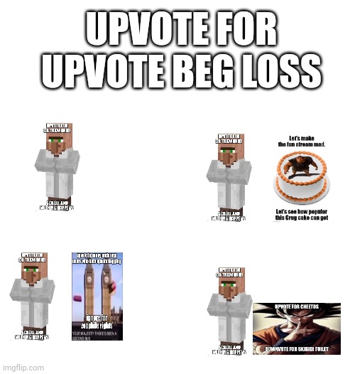 Not delivered | UPVOTE FOR UPVOTE BEG LOSS | image tagged in blank white template,loss,upvote begging | made w/ Imgflip meme maker