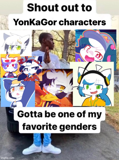 YonKaGor | image tagged in yonkagor,music,art,non binary | made w/ Imgflip meme maker