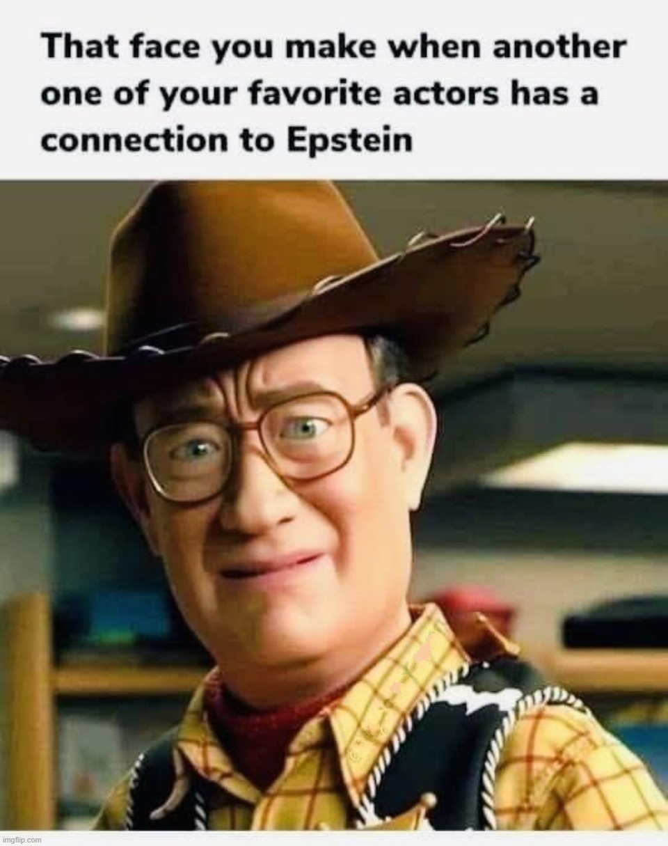 Tom Hanks as Howdy Doody | image tagged in tom hanks,howdy doody,jeffrey epstein,old pervert,pedophiles,sodomy | made w/ Imgflip meme maker