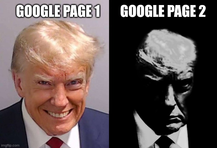 I Have Two Sides | GOOGLE PAGE 2; GOOGLE PAGE 1 | image tagged in google search,memes | made w/ Imgflip meme maker